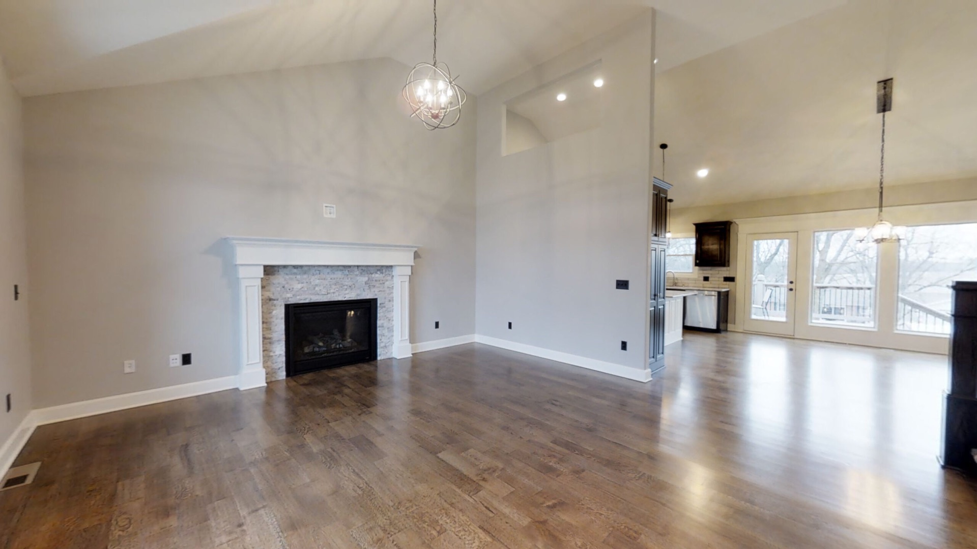 Custom home under construction at Millstone